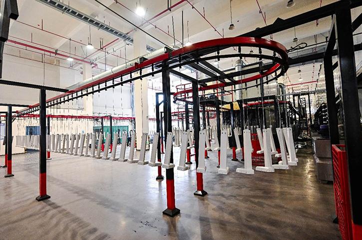 Center for pulverlakering